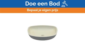 Bieden: Glass Design Square Surface Mount Bathroom Sink New, Ophalen of Verzenden, Nieuw, Kombuis en Sanitair, Zeilboot of Motorboot