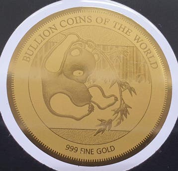 Tsjaad. 5000 Francs 2020 Panda, 1/200 Oz (.999) (Zonder