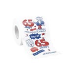 Toiletpapier 65 jaar, Hobby en Vrije tijd, Feestartikelen, Ophalen of Verzenden, Nieuw