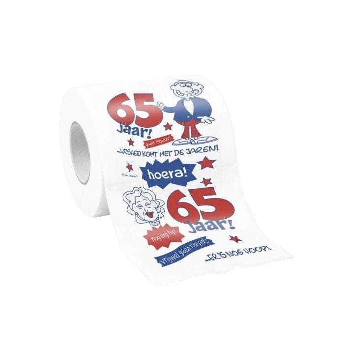Toiletpapier 65 jaar, Hobby en Vrije tijd, Feestartikelen, Nieuw, Ophalen of Verzenden