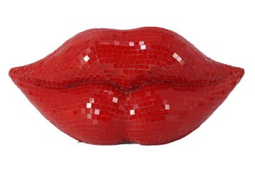 Decoratie DISCO LIP 30cm 3D mozaïek lippen rood - 48037, Huis en Inrichting, Ophalen of Verzenden, Nieuw