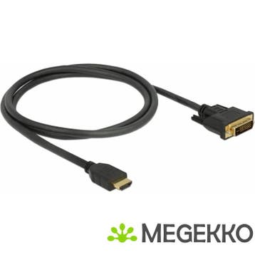 Delock 85652 HDMI naar DVI 24+1 kabel bidirectioneel 1 m, Verzenden, Nieuw