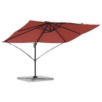 vidaXL Parasol 351 x 250 x 260 cm Polyester en Aluminium, Verzenden, Nieuw, 2 tot 3 meter