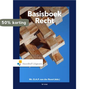Basisboek Recht - O.A.P. van der Roest 9789001899684, Verzenden, Zo goed als nieuw, O.A.P. van der Roest
