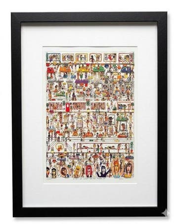 James Rizzi (1950-2011) - Woman who work out, Antiek en Kunst