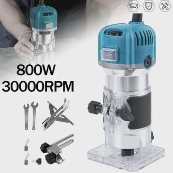 Krachtige 800W Elektrische Houtfrees Trimmer met 6 Snelheden, Doe-het-zelf en Verbouw, Gereedschap | Freesmachines, Verzenden