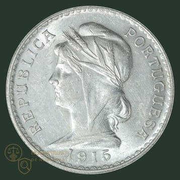 Portugal. 1 Escudo 1915 (Zonder minimumprijs)