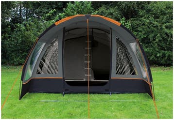 Eurotrail Alabama Polyester 4 persoons familietent Nieuw, Caravans en Kamperen, Tenten, Ophalen of Verzenden, Nieuw, Tot en met 4