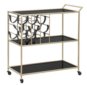 TROLLEY ZWART TOUW CM 79X39,5X82 - 1425320000, Ophalen of Verzenden, Nieuw