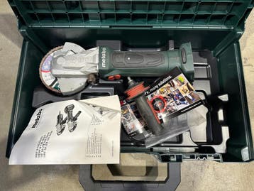 Metabo Accu haakse slijper met platte kop WF 18 LTX 125, Ophalen of Verzenden, Gebruikt