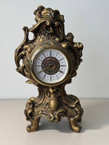 Figurale pendule - Anker Mantel Clock - Composiet -, Antiek en Kunst, Antiek | Klokken
