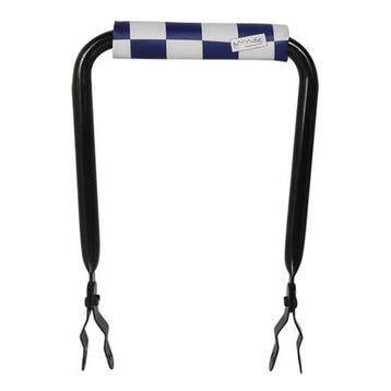 Hooodie Rugsteun Rugleuning  zwart met Navy Checkers rugkuss, Verzenden, Nieuw