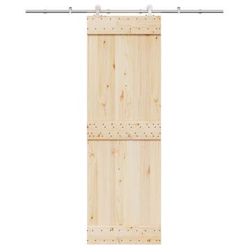 vidaXL Schuifdeur onderdelenset 200 cm roestvrij staal, Verzenden, Nieuw