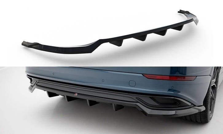 Central Rear Splitter (with vertical bars) voor Audi Q8 Mk1, Auto diversen, Tuning en Styling, Ophalen of Verzenden