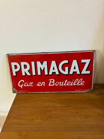 Primagaz - Emaille plaat - Metaal