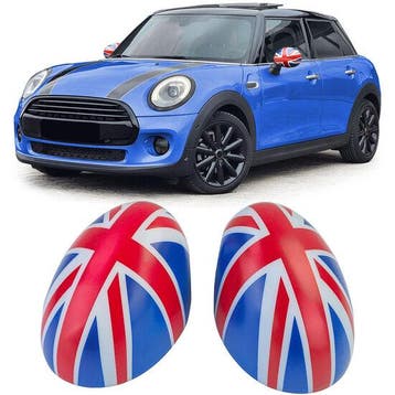 Spiegelkappen Union Jack blauw/wit/rood passend voor Mini..., Verzenden, Nieuw
