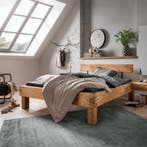 TPT Möbel Elva Massief Eiken Balkenbed - 200 x 200, Nieuw