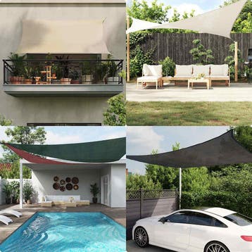vidaXL Zonnezeil 160 g/m² 3x3x4,2 m HDPE blauw, Verzenden, Nieuw