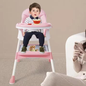 Baby Eetstoel met Bestekset en Verstelbare Hoogte, Verzenden, Nieuw