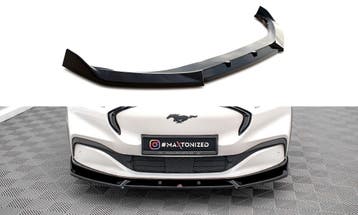Voorspoiler V.1 Ford Mustang Mach-E Maxton Glans Zwart, Auto-onderdelen, Ophalen of Verzenden, Nieuw