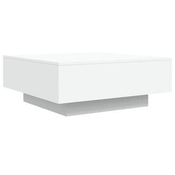 Vierkante salontafel wit - 80x80cm - Nu met 52% korting, Gebruikt, 50 tot 100 cm, Vierkant, Modern