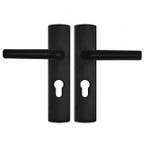 Deurbeslag | Deurklink met cilinderschild | AXA | Curve | 55, Verzenden, Nieuw