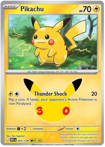 Pikachu (30C 023), Ophalen of Verzenden, Nieuw