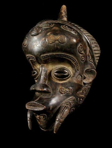 masker - Bena Lulua - DR Congo, Antiek en Kunst