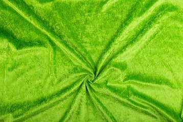 Groen velours > Limoengroen, Hobby en Vrije tijd, Stoffen en Lappen, 120 cm of meer, Ophalen of Verzenden, Polyester, Groen