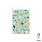 5x Cadeauzakje Strooigoed Sinterklaas 12x19cm (Per 5 stuks), Ophalen of Verzenden, Nieuw, Cadeauzakje