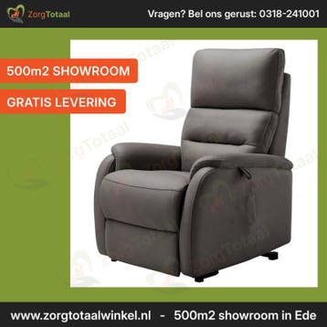 Sta-op stoel en relaxfauteuil Madrid, Ophalen of Verzenden, Nieuw, Grijs, Eén