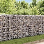 vidaXL Gabion mand 120x30x100 cm gegalvaniseerd staal, Verzenden, Nieuw, IJzer, 1 tot 2 meter