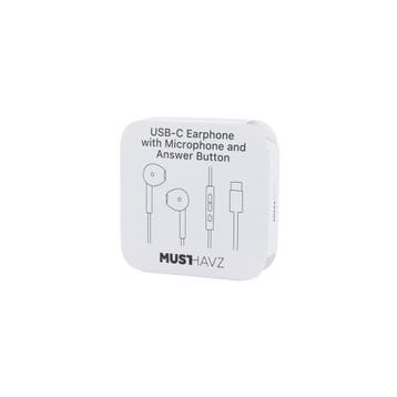 Musthavz Earphone USB-C, white, Ophalen of Verzenden, Nieuw