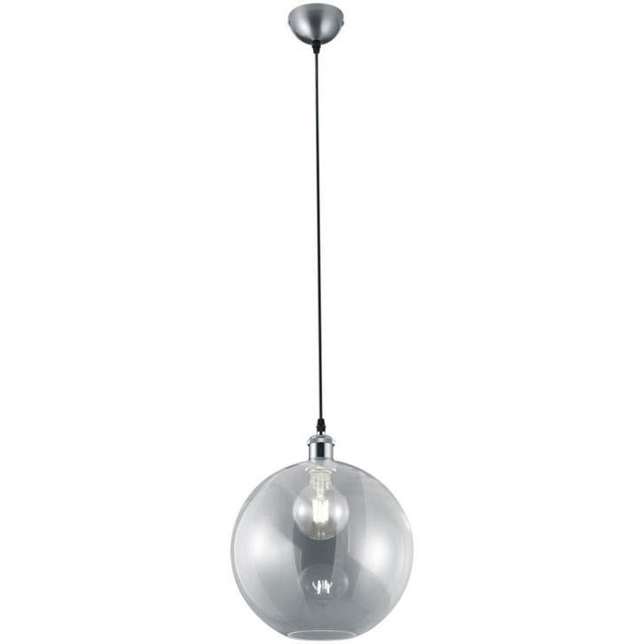 LED Hanglamp Trion Dini - Rond Mat Nikkel Aluminium met E27, Huis en Inrichting, Lampen | Overige, Nieuw, Ophalen of Verzenden