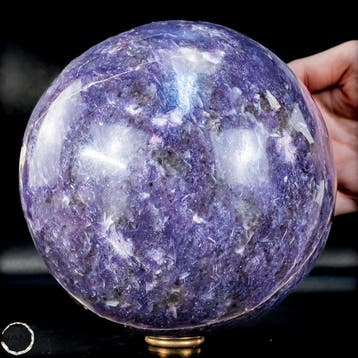 Prachtige lepidolietbal – Violette diepte als luxueus, Verzamelen