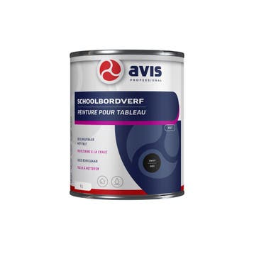 Avis Aqua Schoolbordenverf Zwart 1 liter, Doe-het-zelf en Verbouw, Verf, Beits en Lak, Ophalen of Verzenden, Nieuw