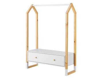 Veiling - Kledingrek / Opbergrek Filla - 80 x 30 x 110 cm, Huis en Inrichting, Kasten | Kledingkasten, Nieuw