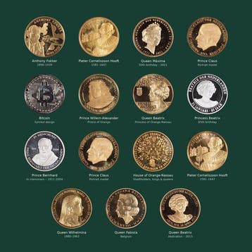 Nederland. 15 medals – Anthony Fokker, P.C. Hooft, Dutch