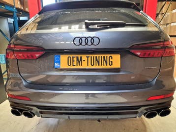 Diffuser geschikt voor A6 S6 C8 | 2018 – 2025 | S-Line Hoogg, Nieuw, Achter, Bumper, Audi