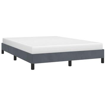 vidaXL Bedframe zonder matras donkergrijs 152x203 cm, Huis en Inrichting, Slaapkamer | Bedden, Verzenden, Nieuw, Tweepersoons