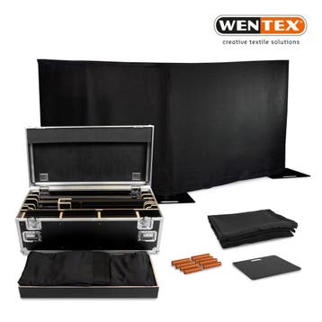 WENTEX® Pipe en Drape FOH kit - 18 meter systeem + gordijnen, Verzenden, Nieuw