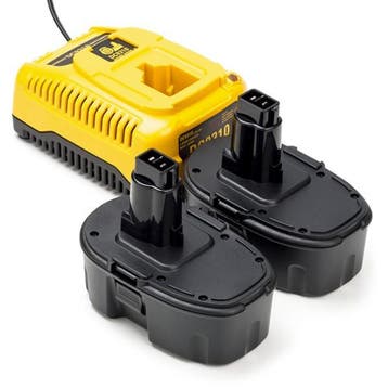 Startset: 2x DeWalt 18V XRP / DE9095, 123accu huismerk, Verzenden, Nieuw