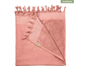 Veiling - 9x Walra Hamamdoek 90x180CM Koraal