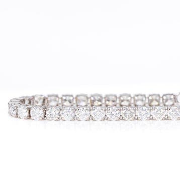 Zonder minimumprijs - Armband - 14 karaat Witgoud - 4.45ct., Nieuw