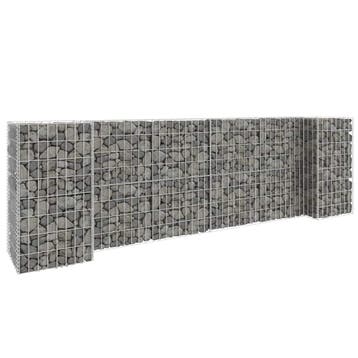 vidaXL Gabion plantenbak H-vormig 260x40x80 cm staaldraad, 100 cm of meer, Verzenden, Nieuw, Metaal