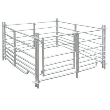 vidaXL Schaapskooi 4 panelen 137x137x92 cm gegalvaniseerd, Verzenden
