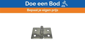 Bieden: Osculati Polished Stainless Steel Marine Hinge - 38, Ophalen of Verzenden, Nieuw, Kombuis en Sanitair, Zeilboot of Motorboot
