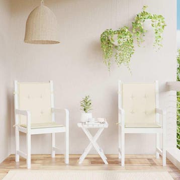 Tuinkussens 100x50cm Creme | Tweedekansje | OP=OP, Ophalen of Verzenden, Zo goed als nieuw