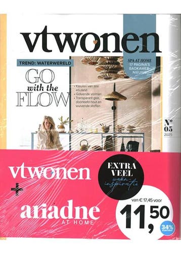 Pakket Vtwonen + Ariadne at Home - 05 2025, Boeken, Verzenden, Nieuw, Sport en Vrije tijd