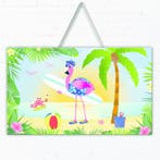 Hawaii Deurbord Flamingo 3D, Ophalen of Verzenden, Nieuw